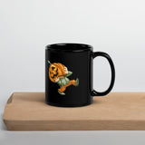 Cartoon Halloween Graphic Black Glossy Mug