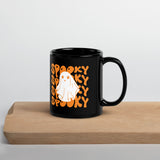Spooky Halloween Graphic Black Glossy Mug