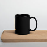 "Can I Scare You?" Graphic Design Black Glossy Mug