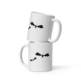 Bats Halloween Graphic White Glossy Mug